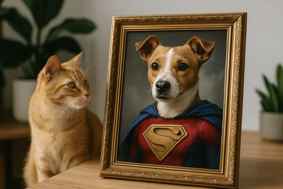 Custom Superhero Pet Portraits That Pop