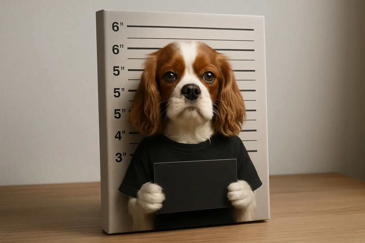 Turn Your Pet Into a Mugshot Canvas