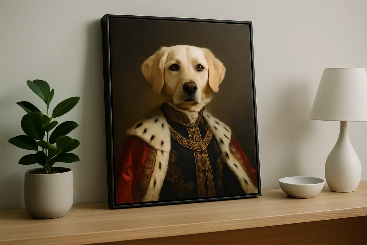 Royal Pet Portrait Canvas That Steals the Room