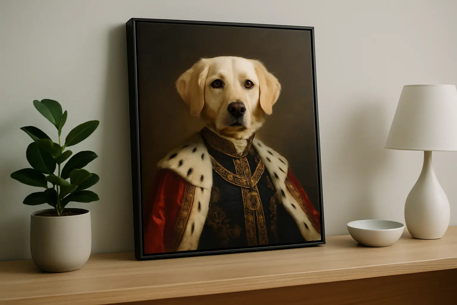 Royal Pet Portrait Canvas That Steals the Room
