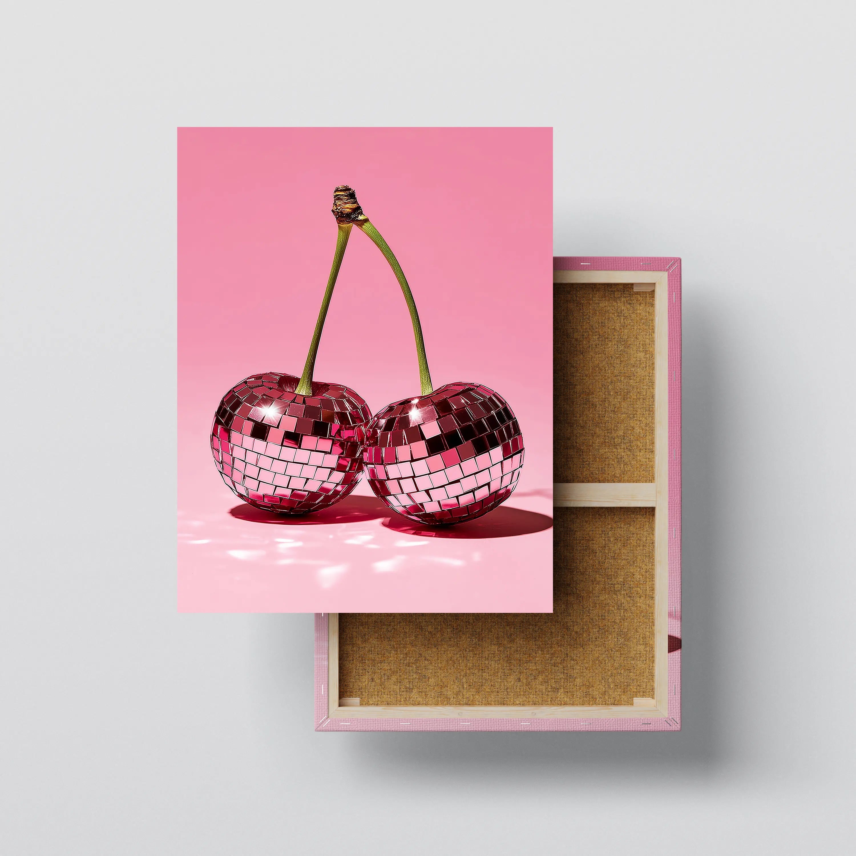Disco Cherries – Cherry Wall Art Canvas