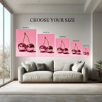 Disco Cherries – Cherry Wall Art Canvas