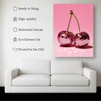 Disco Cherries – Cherry Wall Art Canvas