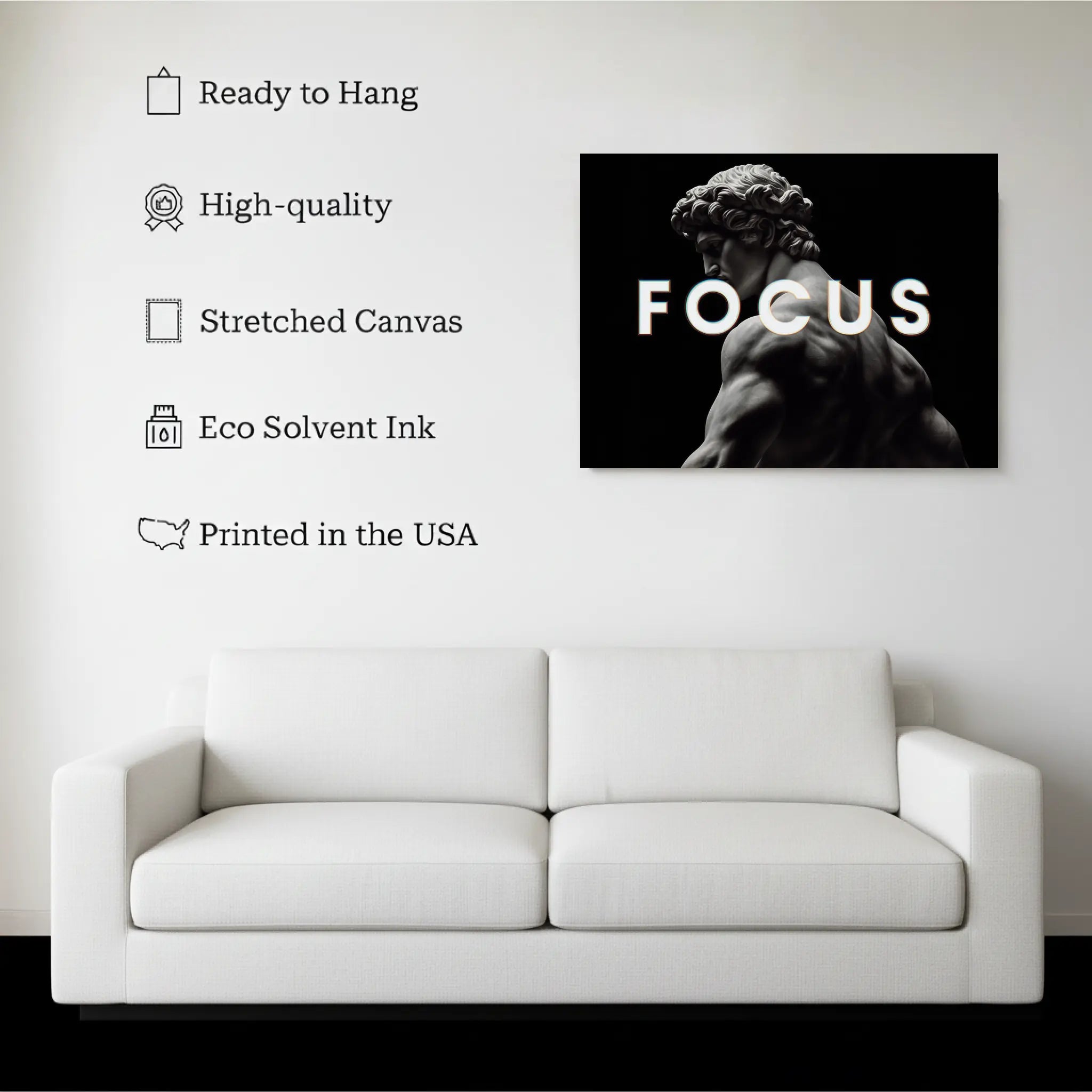 Focus – Motivational Wall Art Canvas