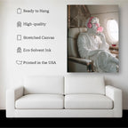 Funny Greek Statue Canvas Print – Modern Philosophy Wall Art Kubo Gallery