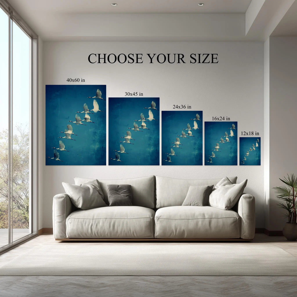 Sky Dancers – Crane Flight Canvas Wall Art Kubo Gallery