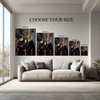 Custom Royal Pet Portrait – Your Dog or Cat Face on Noble Costume Canvas, Funny Personalized Pet Wall Art, Ready to Hang Kubo Gallery