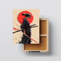 Crimson Honor – Female Samurai Canvas Wall Art Print Kubo Gallery