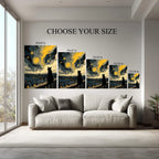 City of Stars – Cat & Starry Sky Night Canvas Wall Art Kubo Gallery