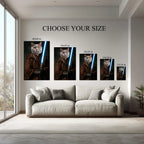 Custom Pet Jedi Portrait – Your Cat or Dog as a Star Wars Warrior Canvas, Funny Personalized Pet Art, Ready to Hang Kubo Gallery