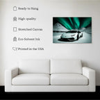 Lamborghini Canvas Print – Northern Lights Supercar Poster Kubo Gallery