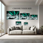 Lamborghini Canvas Print – Northern Lights Supercar Poster Kubo Gallery