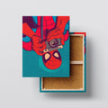 Pop Art Spider Hero Canvas – Retro Comic Wall Art Print, Superhero Photography Poster, Bold Color Artwork, Ready to Hang Canvas Kubo Gallery