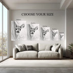 Curious Fawn – Hand-Drawn Pencil Sketch Deer Animal Wall Art Print Kubo Gallery