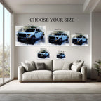 Mix Car Watercolor Portrait from Photo, Custom Vehicle Art on Stretched Canvas, Personalized Car Gift, Car Lover Wall Decor Kubo Gallery