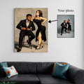 Custom Anime Portrait – JoJo Style Couples Stretched Canvas Art Kubo Gallery