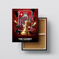 The Gambit Chess Wall Art, Strategy & Risk Symbolic Art, King Chess Piece Dice Casino Artwork, Modern Game Theory Canvas Print Kubo Gallery
