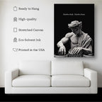 Timeless Body. Timeless Beats. – Classical DJ Statue Canvas Wall Art Kubo Gallery