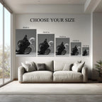 Veiled Ascension – Gothic Elegance Horse Wall Art Kubo Gallery